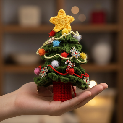Crochet Christmas Tree Hand Display